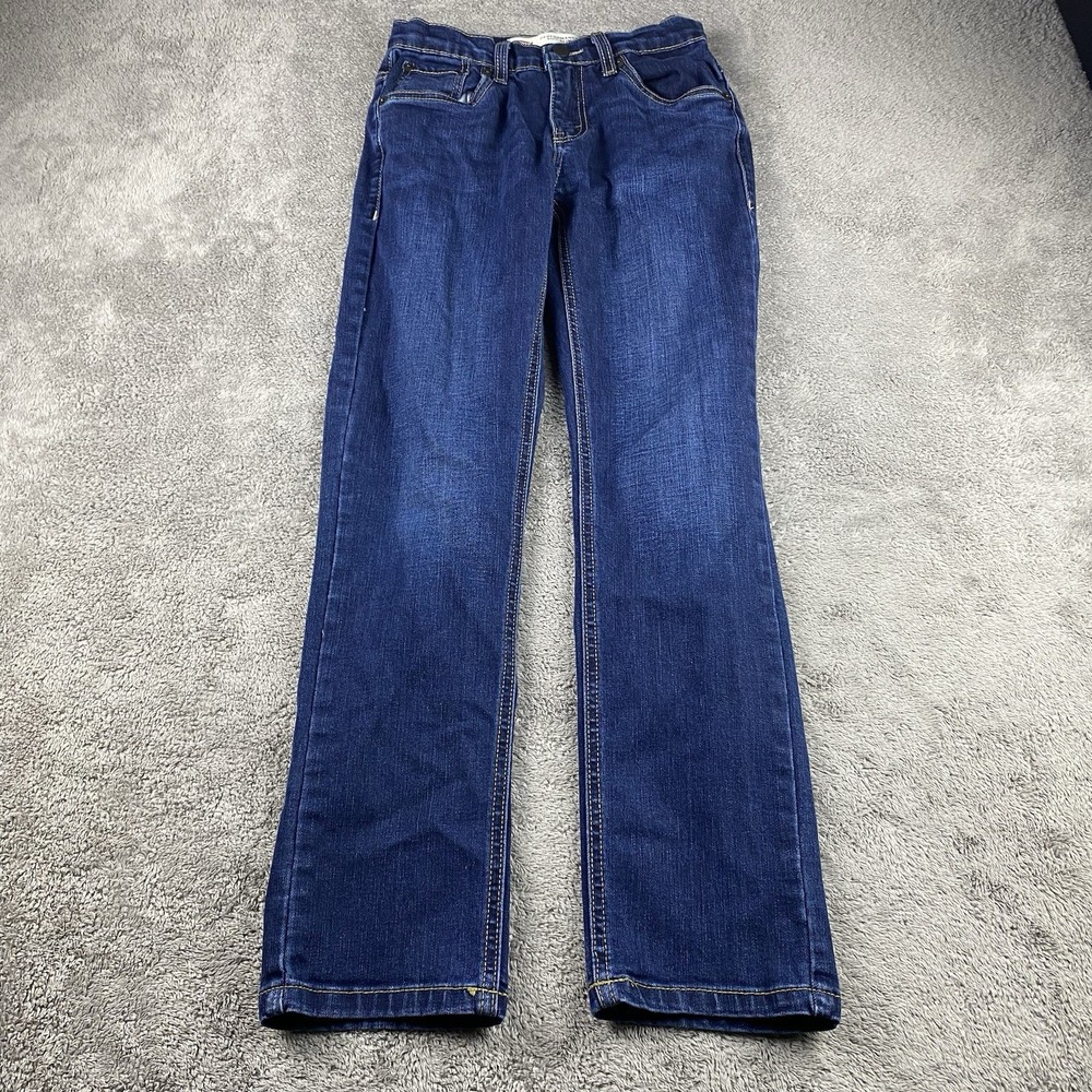 Levis Performance‎ 511 Slim Jeans Youth 12 Reg 24x26 Blue Adjustable Waist